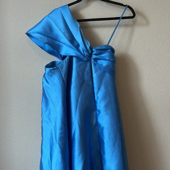 Hutch One Shoulder Blue Dress - Picture 5 of 11
